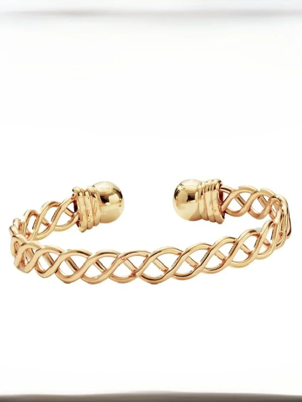 Park Lane Lifestyle Gold Tone Bracelet Braided Twisted Open Cuff NIB
